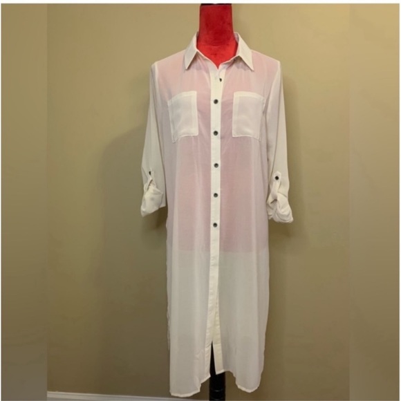 STYLISH WOMEN BUNDLE OUTFIT | DRESS | LONGLINE BUTTON UP BLOUSE - Picture 10 of 16